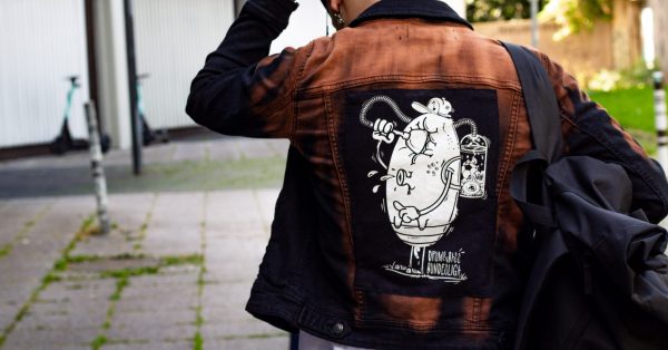 Pretty Slow X Monkee Juice // DnB Bundesliga // Jeansjacke mit Backpatch // Unisex Größe M