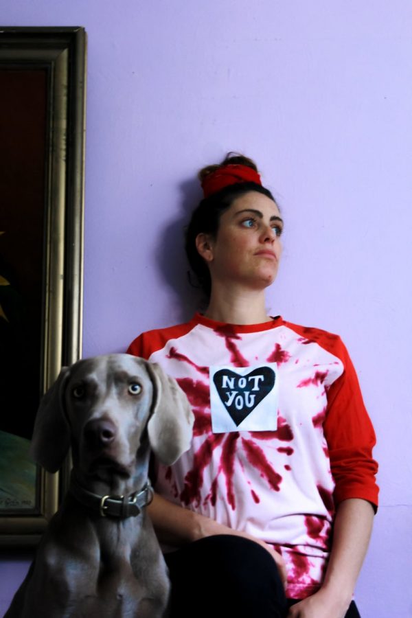 PrettySlowXMakelArt // Not You // Baseball Shirt Batik mit Frontpatch - Unikat // Größe M