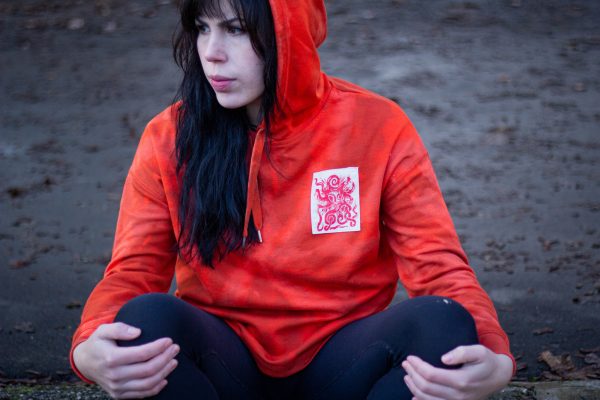 Pretty Slow X Stone Ore Artwork // Orange Eyes// Pullover Größe M