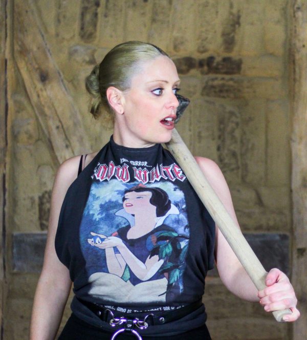 Snow White upcycled Merch Neckholder