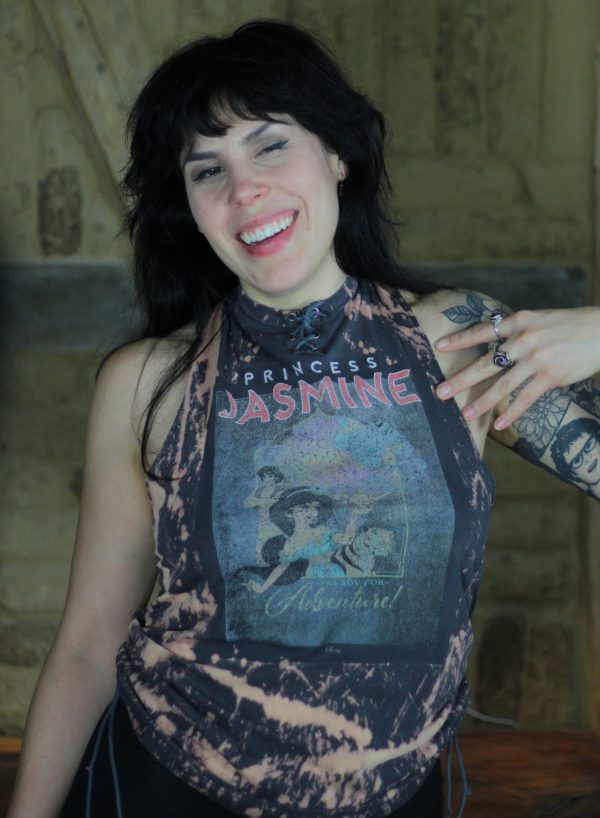 Princess Jasmine from Disney Aladin Upcycled Merch Shirt