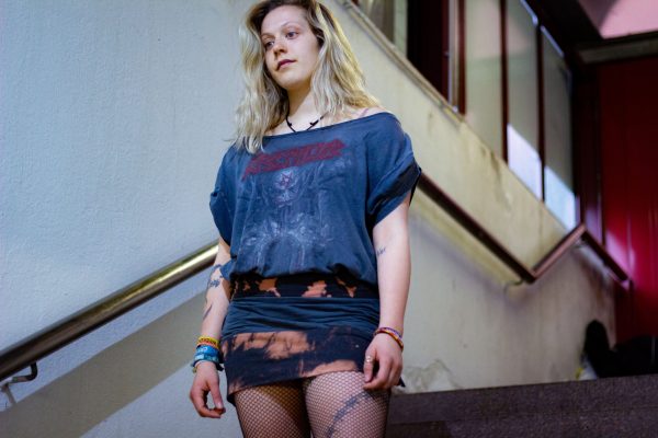 Kreator Slip Dress upcycled Band Shirt